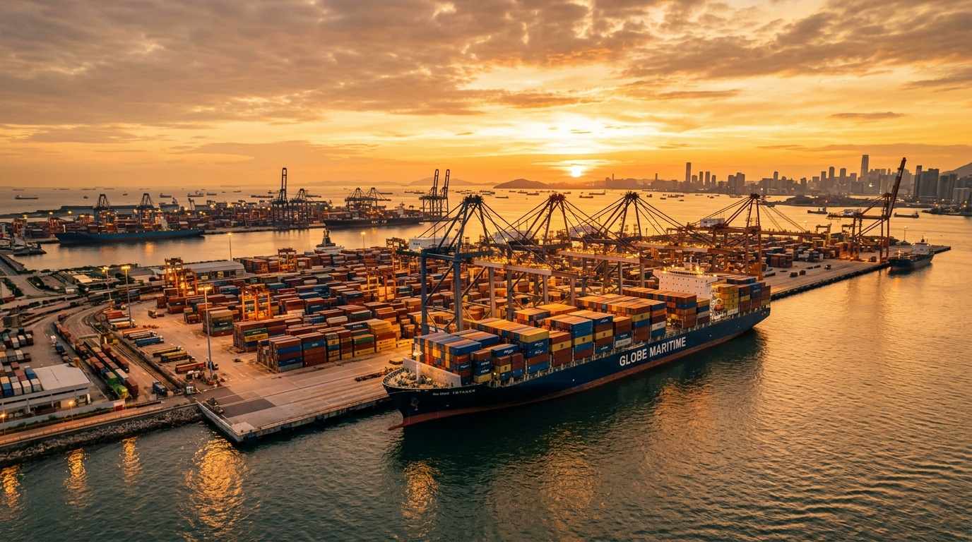 Global container trade ship ocean freight