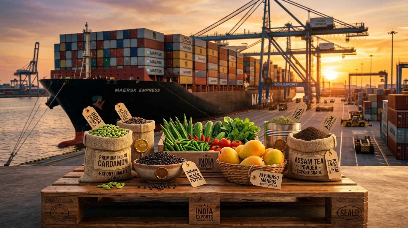 SSS Exports agricultural export container ship and Indian spices produce
